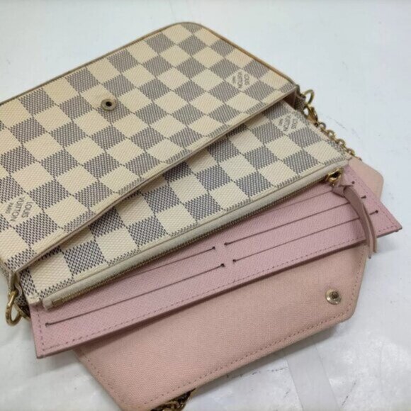 Authentic Louis Vuitton Felicie Damier Azur Shoulder Bag 649-111225 - Picture 9 of 15